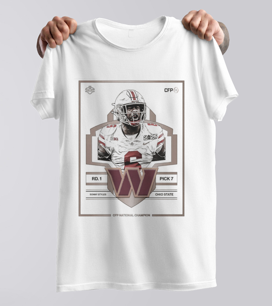 Washington Commanders Draft Picks Sonny Styles Ohio State 2026 T-Shirt