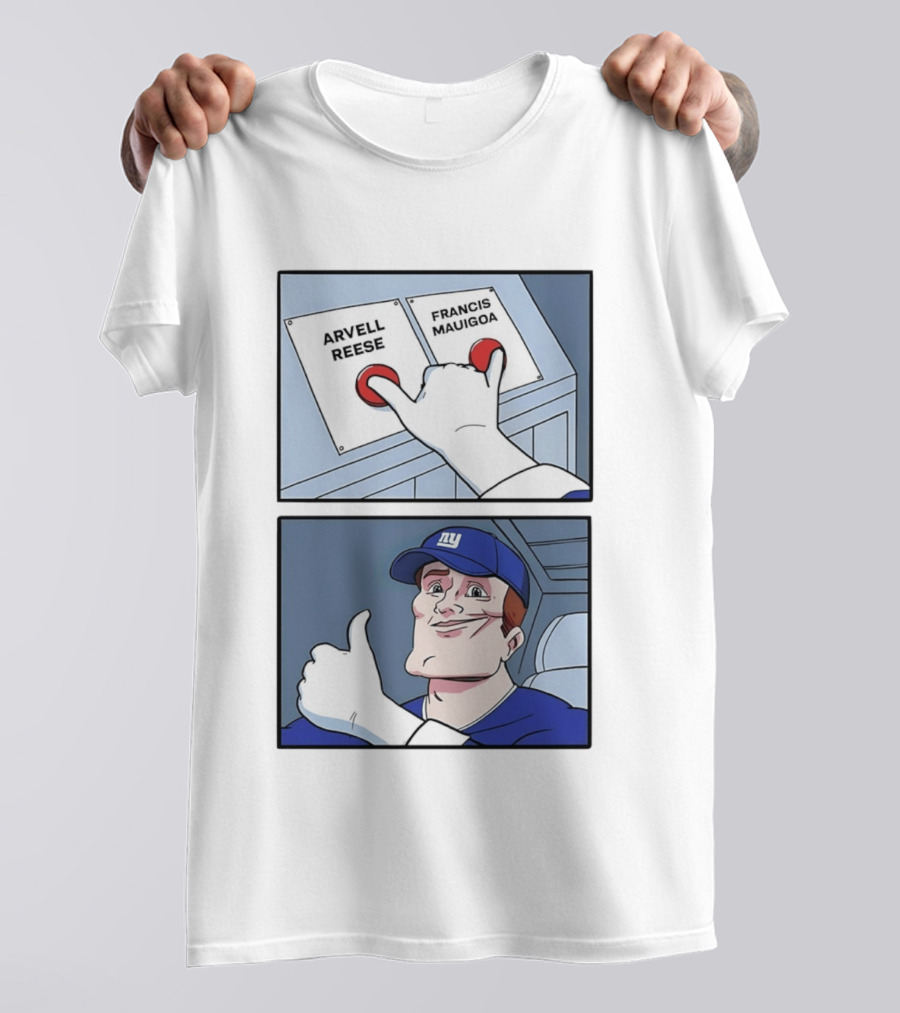 New York Giants Arvell Reese Francis Mauigoa Dual Selection Meme T-Shirt