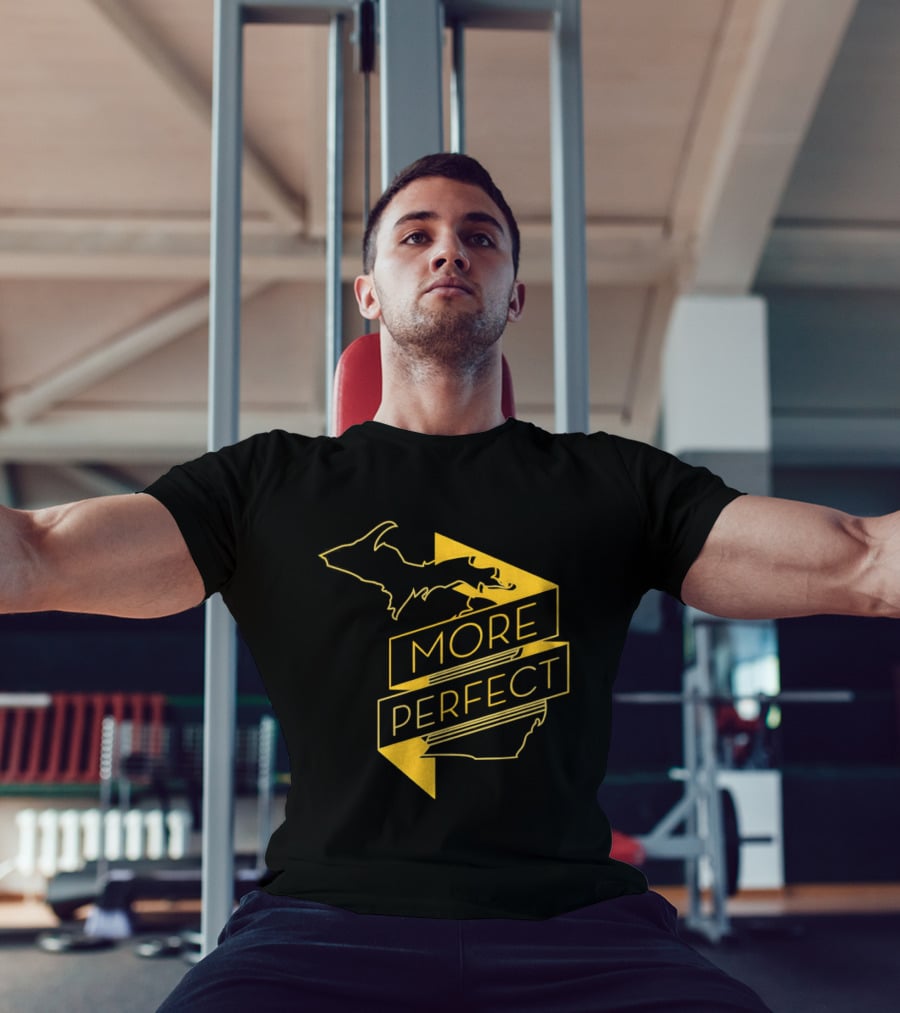 Perfect Michigan Map Icon Design With More Perfect T-Shirt