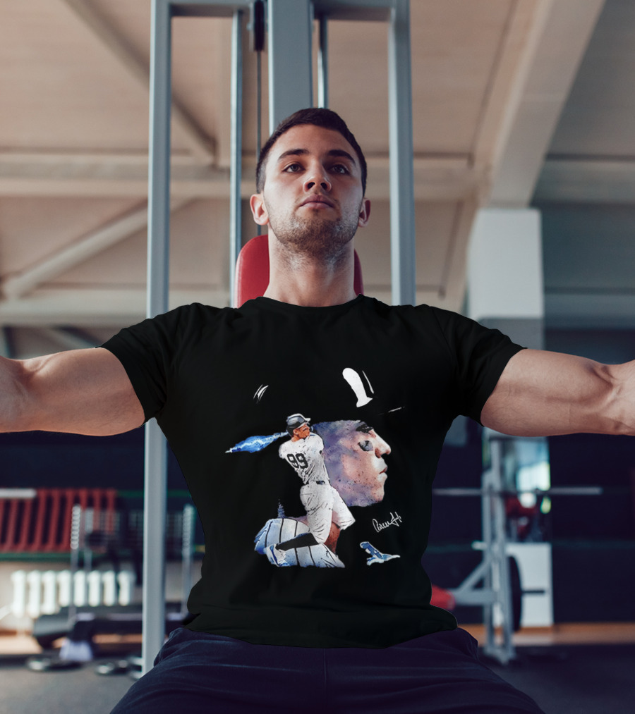 Aaron Judge New York Yankees Baseball Comic Art Jersey Number 99 T-Shirt