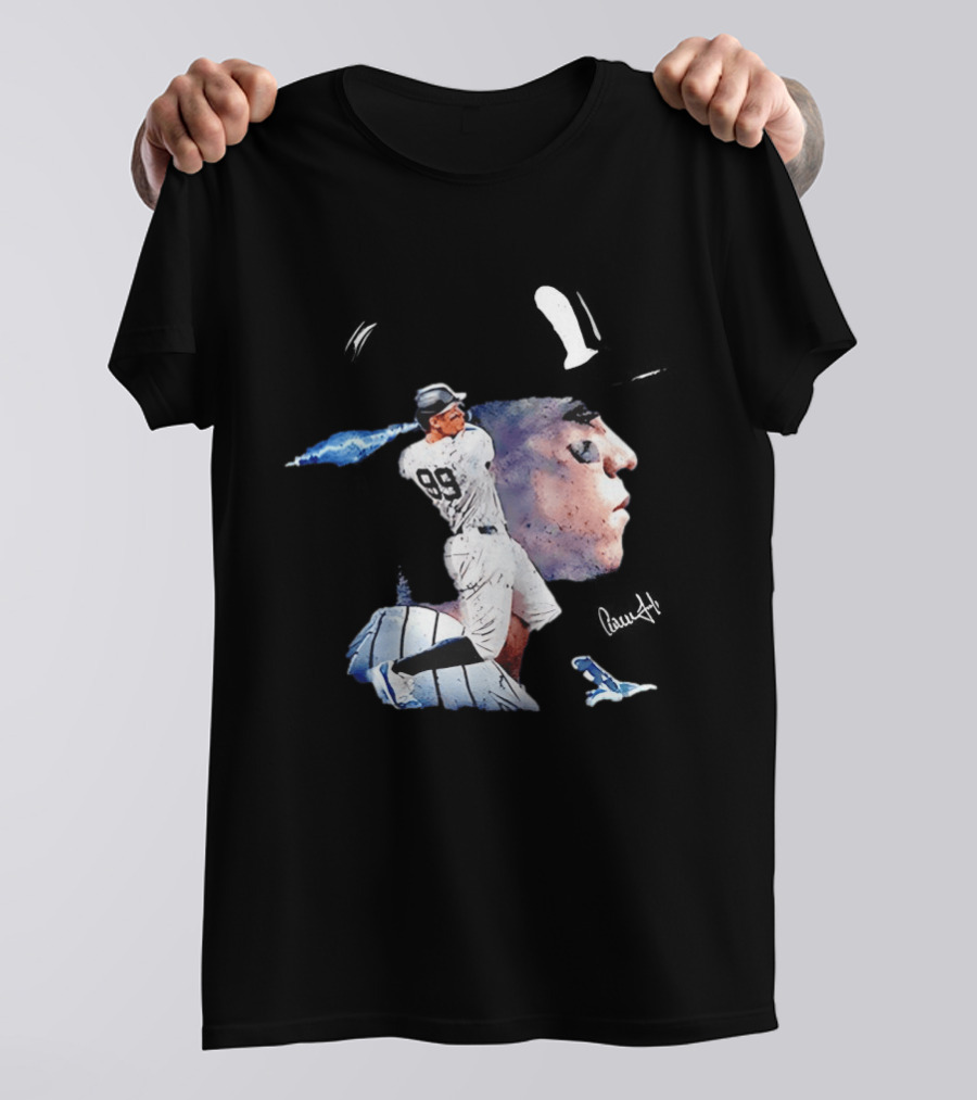 Aaron Judge New York Yankees Baseball Comic Art Jersey Number 99 T-Shirt
