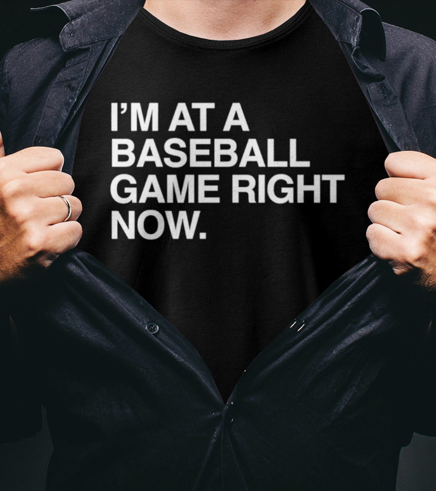 I'm At A Baseball Game Right Now T-Shirt