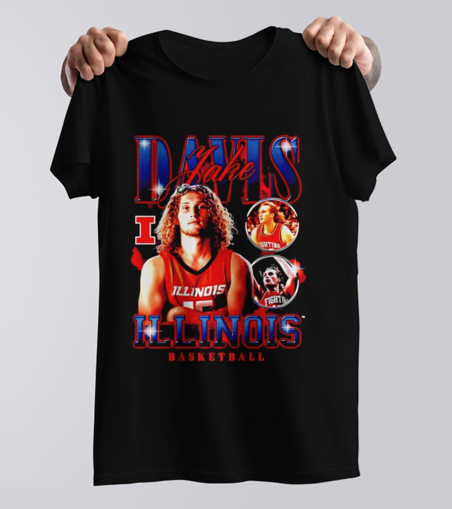 Illinois Basketball Jake Davis Fighting Illini T-Shirt
