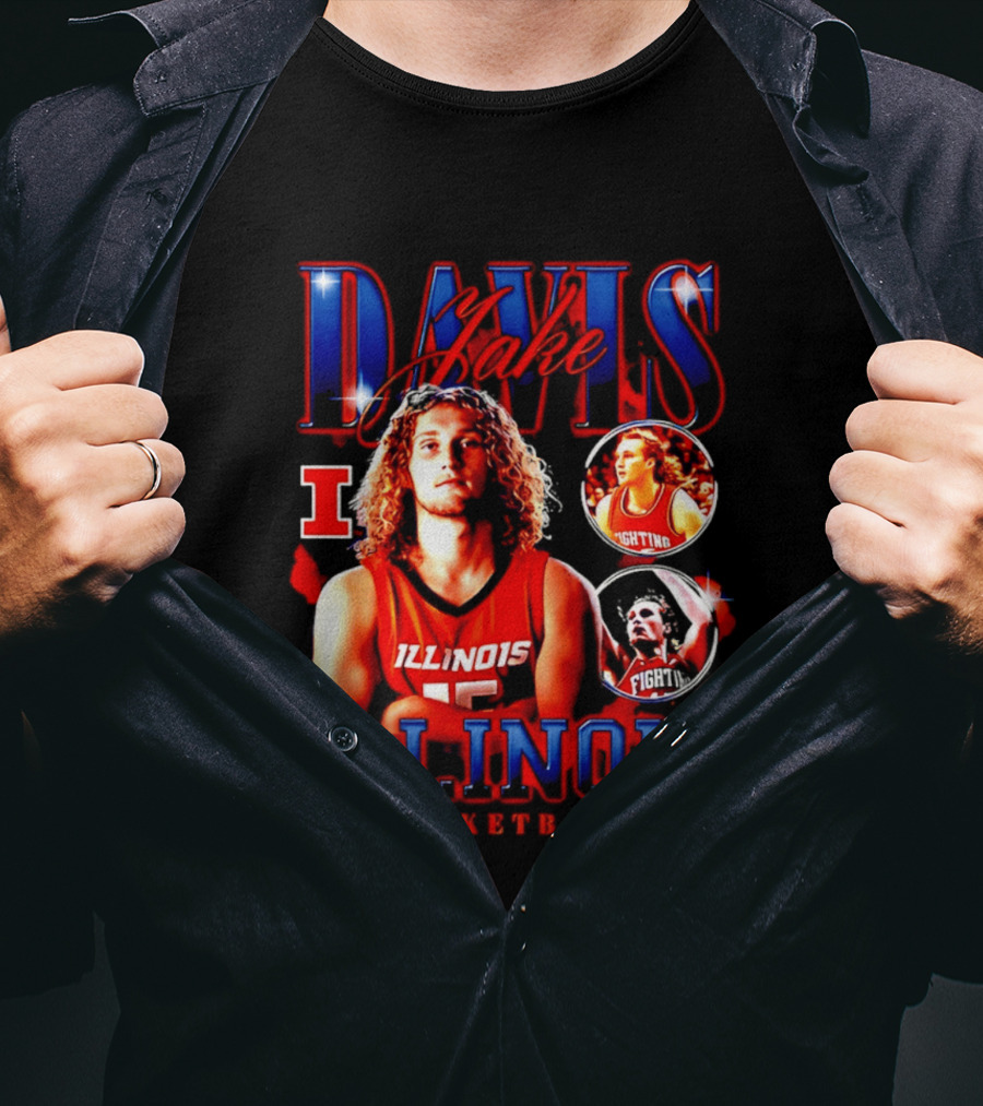 Illinois Basketball Jake Davis Fighting Illini T-Shirt
