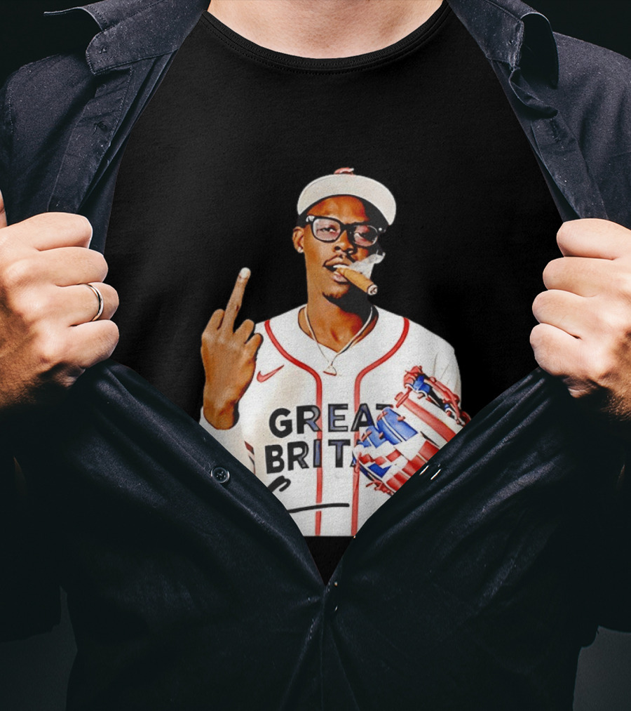Jazz Chisholm Jr Great Britain Jersey Smoking Middle Finger Signature T-Shirt