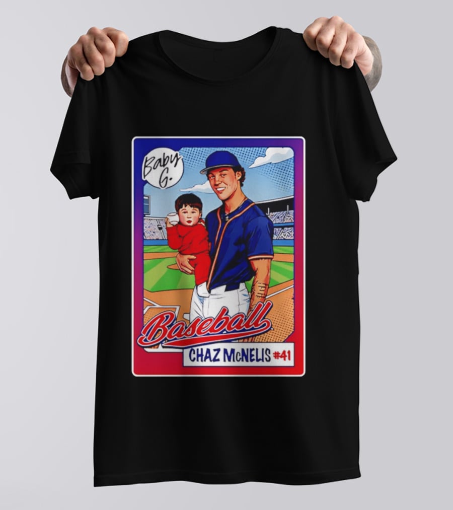Baby G Chaz McNelis #41 Arizona Baseball NCAA Caricature T-Shirt