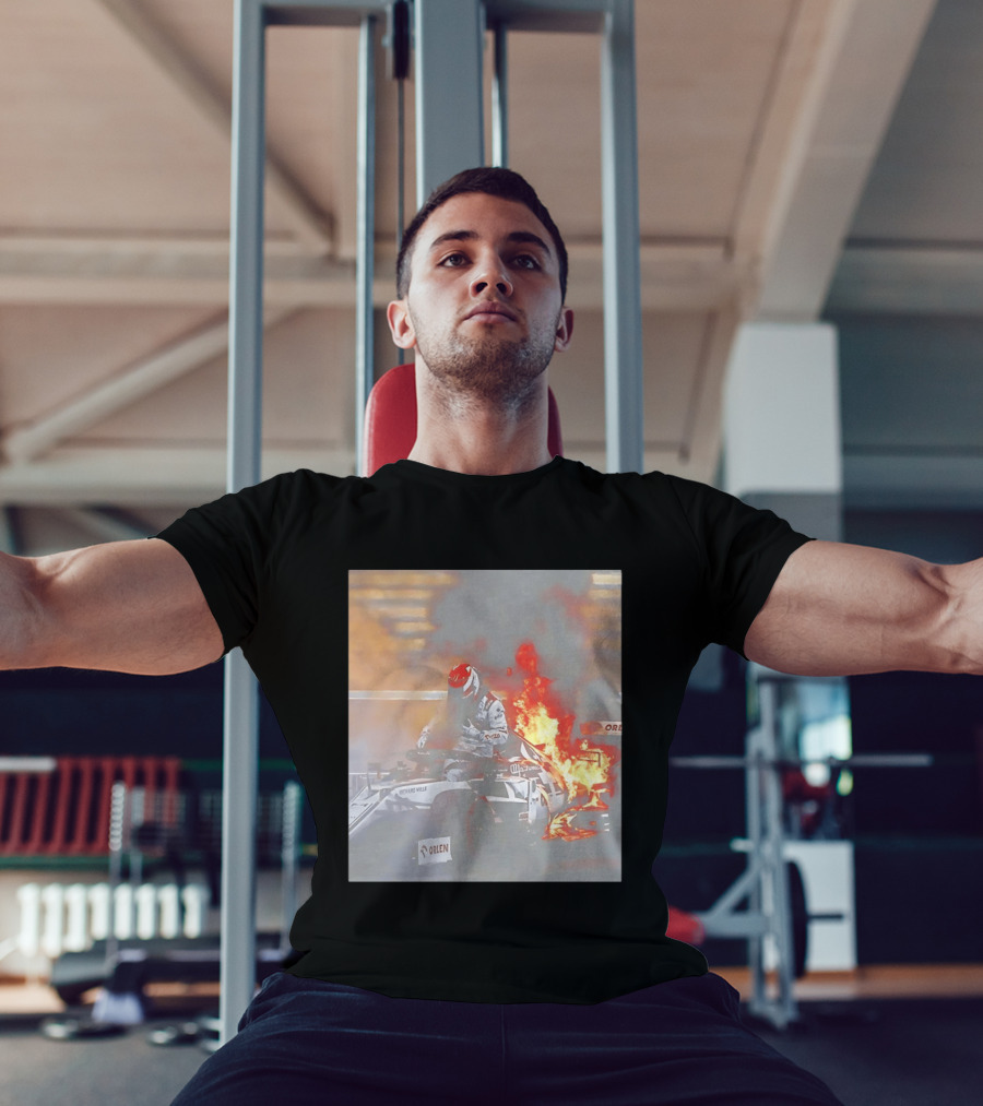 Kimi Raikkonen F1 Fire Escape Orlen Racing Moment T-Shirt