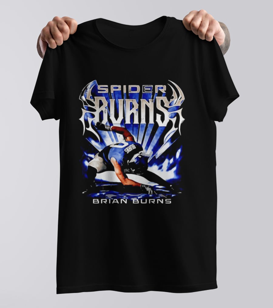 Spider Burns Brian Burns Football Player Pose T-Shirt