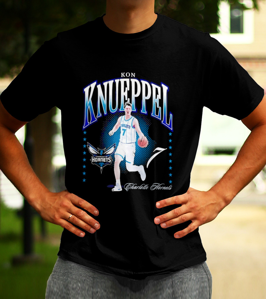 Kon Knueppel Charlotte Hornets 7 Basketball Player T-Shirt