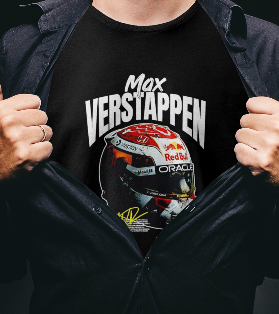 Max Verstappen Red Bull Oracle Racing Helmet T-Shirt