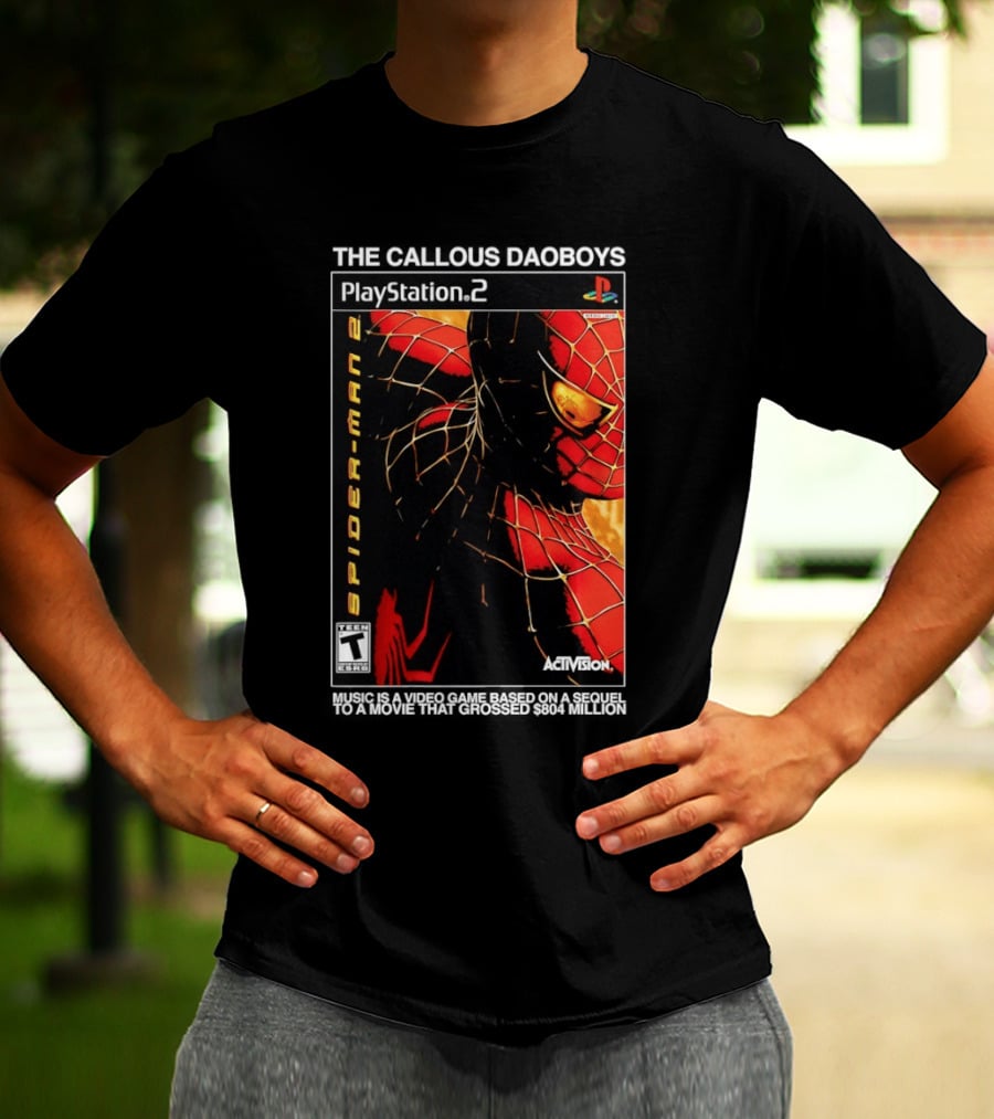 The Callous Daoboys PlayStation Spider Man 2 Activision Video Game Sequel T-Shirt