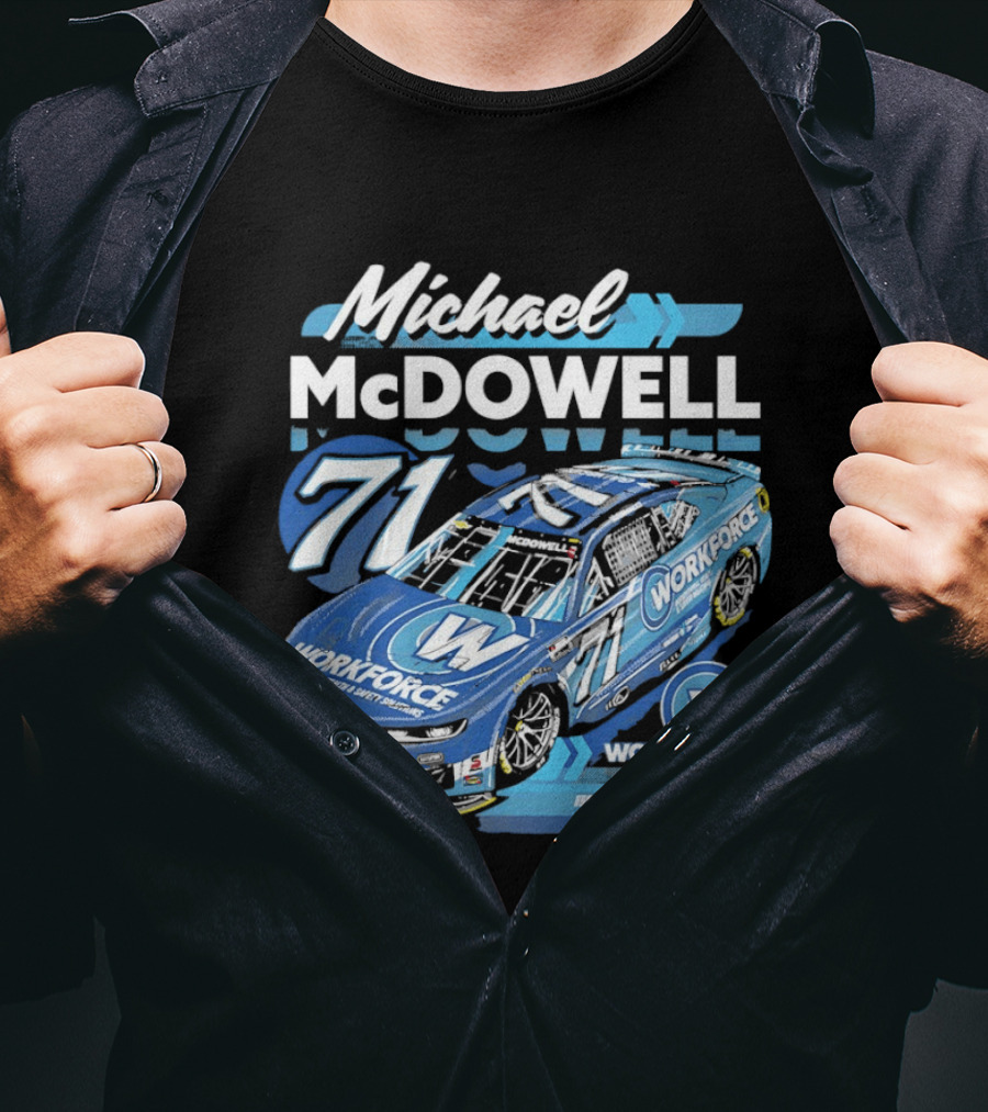 Michael McDowell 71 Workforce NASCAR Spire Motorsports Chevrolet Camaro ZL1 T-Shirt