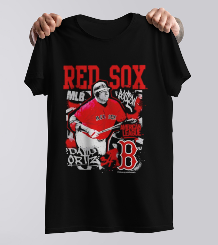 David Ortiz MLB Red Sox Cooperstown Star Moment Boston B T-Shirt
