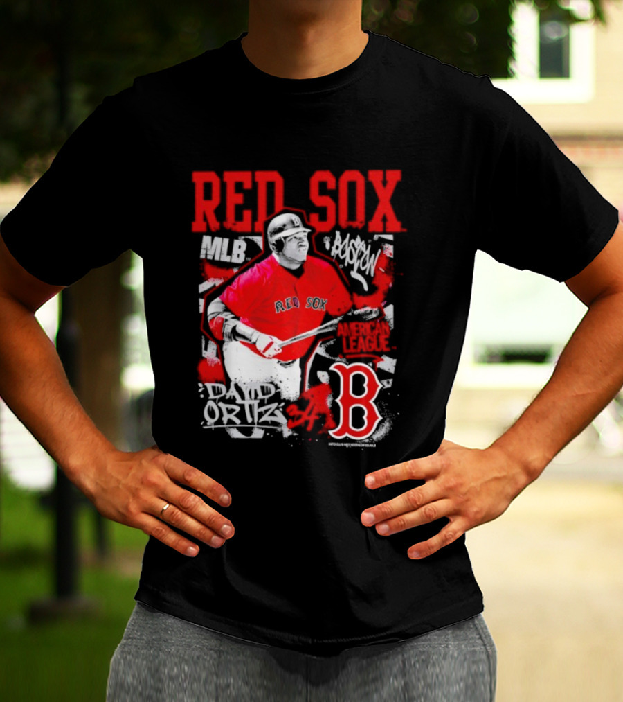 David Ortiz MLB Red Sox Cooperstown Star Moment Boston B T-Shirt