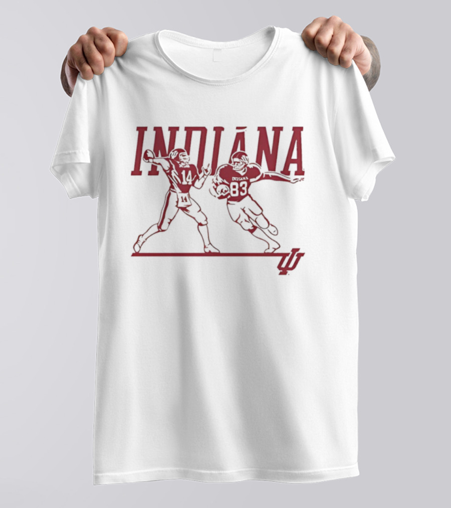 Indiana Football 1983 Players Number 14 And 83 T-Shirt