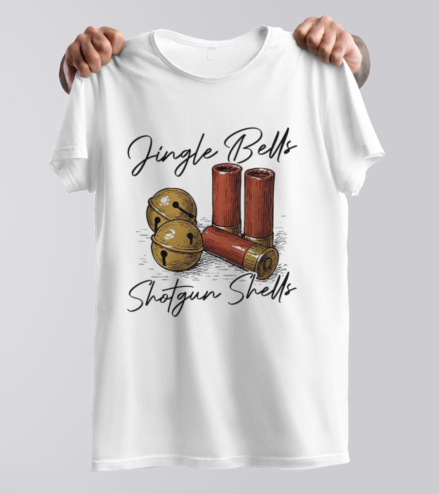 Jingle Bells Shotgun Shells Christmas T-Shirt