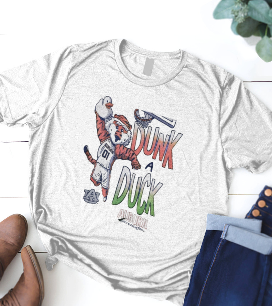 Auburn Tigers Dunk A Duck Mascot Auburn T-Shirt