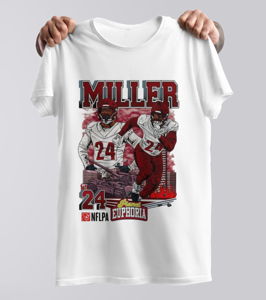 Miller 24 NFLPA Planet Euphoria Washington Commanders Tank Cartoon T-Shirt