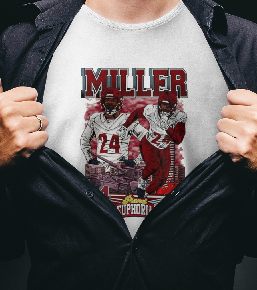 Miller 24 NFLPA Planet Euphoria Washington Commanders Tank Cartoon T-Shirt