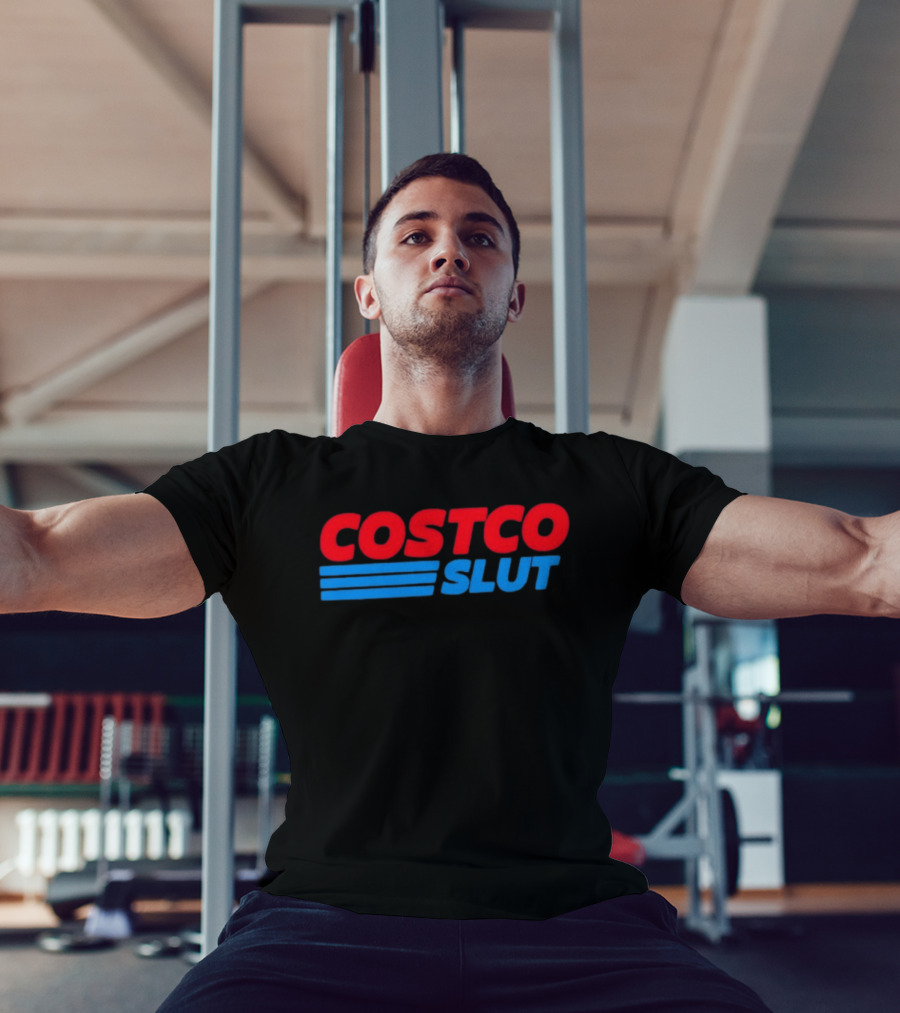 Costco Slut Bold Red Blue T-Shirt