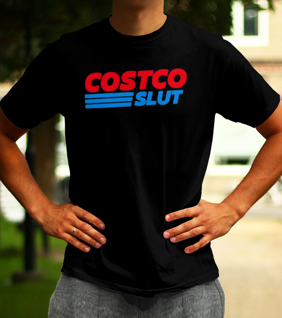 Costco Slut Bold Red Blue T-Shirt
