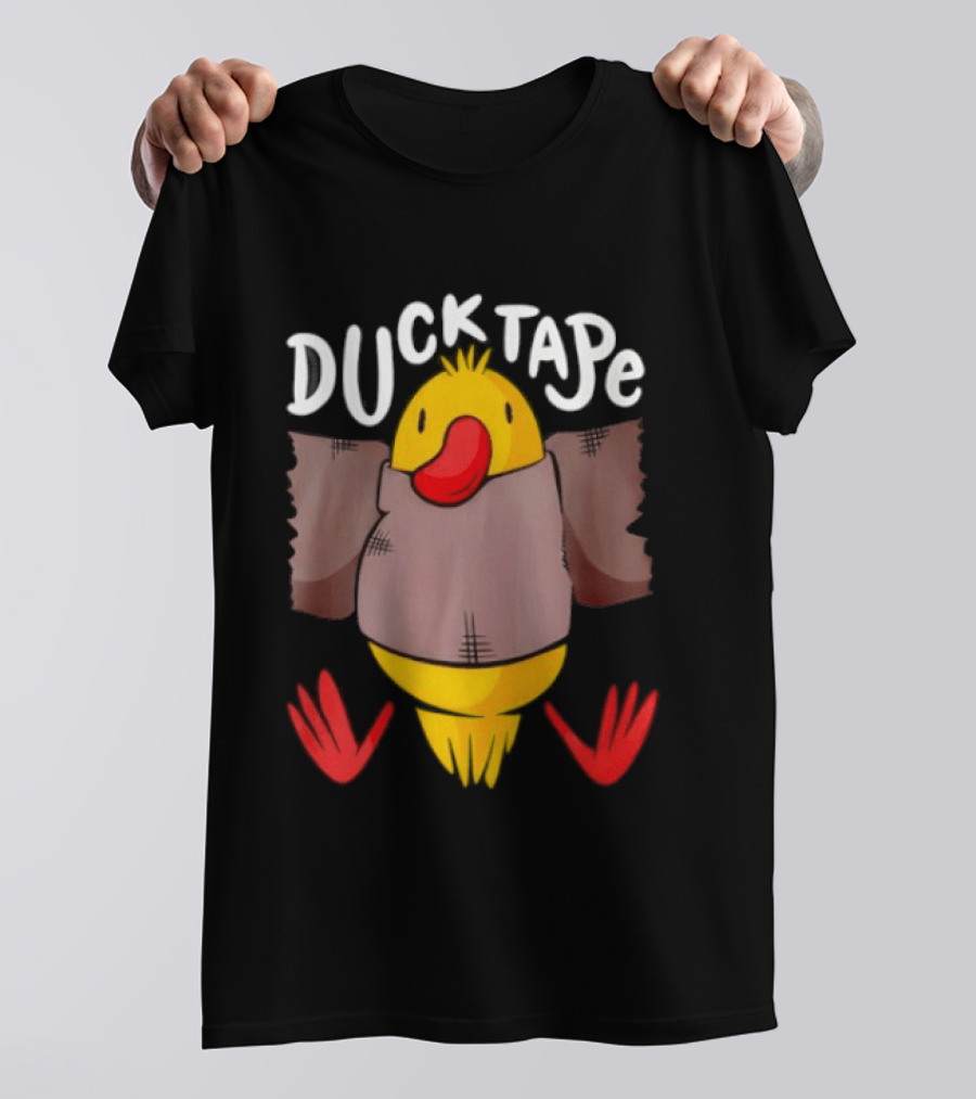DUCK TAPE Funny Quirky Duct Tape Duck Humor T-Shirt