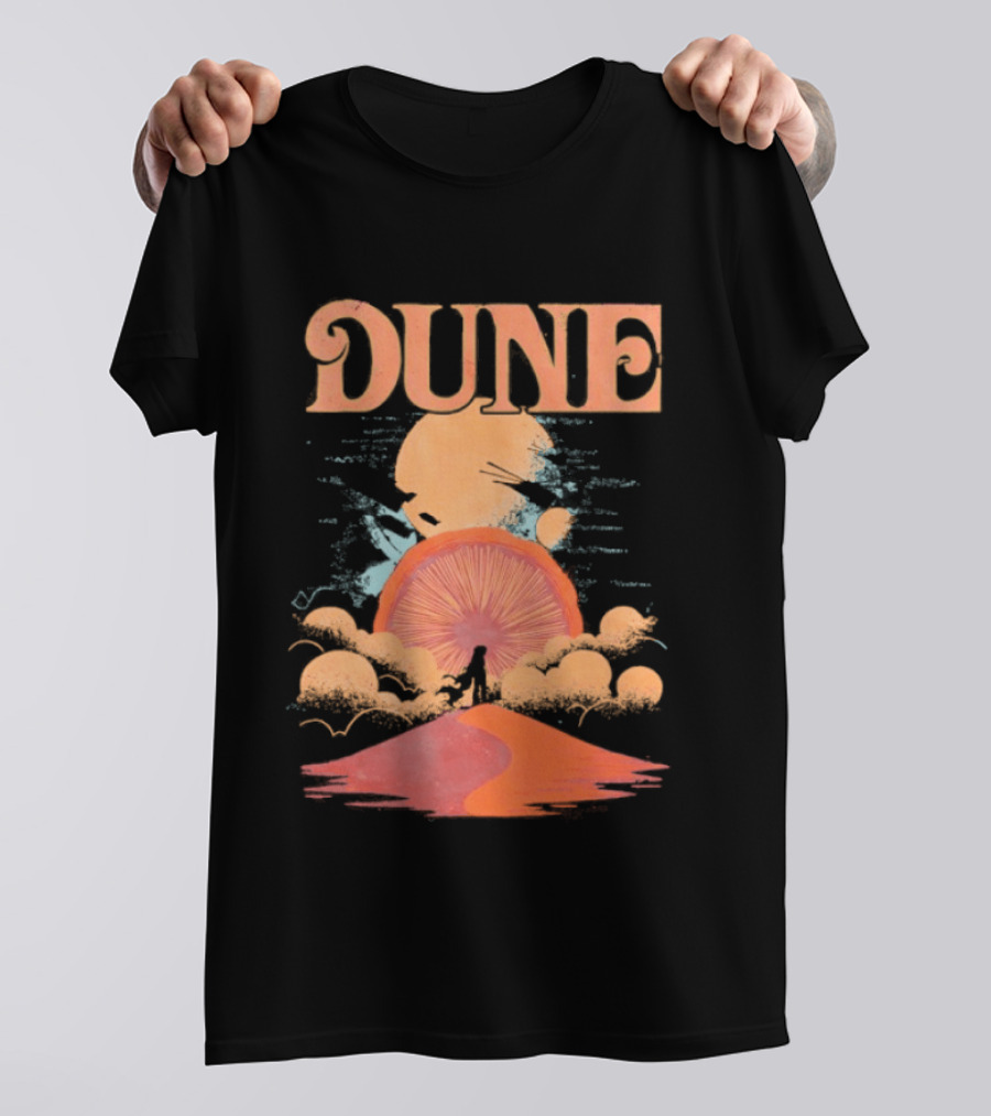 Dune House Atreides Sunset Desert Scene T-Shirt