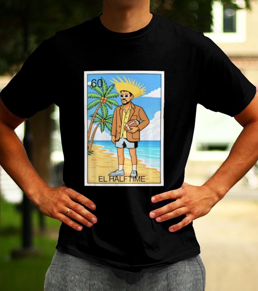 El Halftime 60 Beach Football Guy T-Shirt