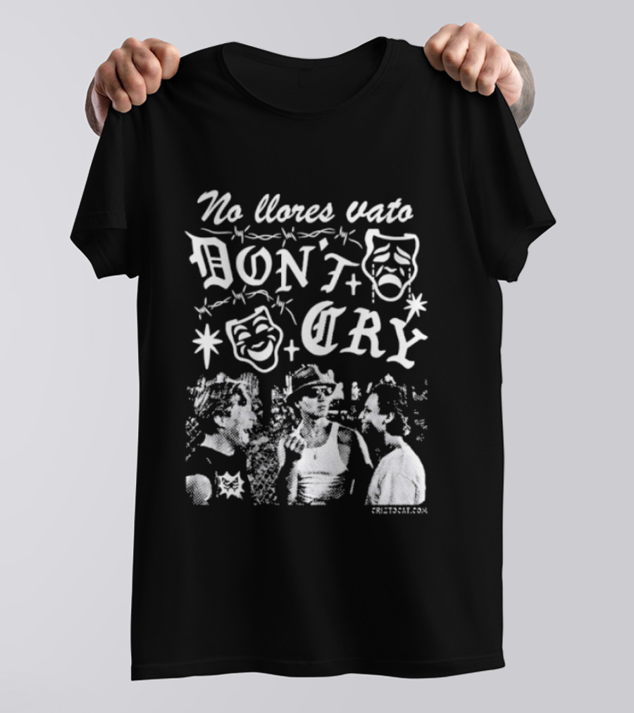 No Llores Vato Don't Cry Comedy Tragedy Masks T-Shirt