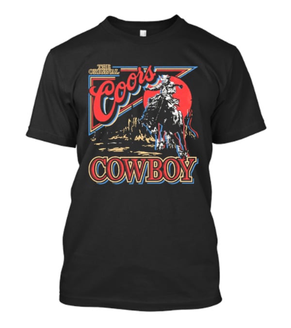 The Original Coors Cowboy Riding Western T-Shirt