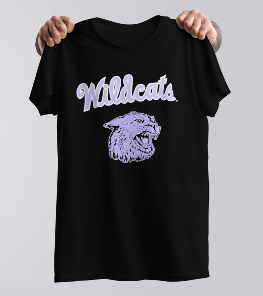 Wildcats Wildcat Head Purple T-Shirt