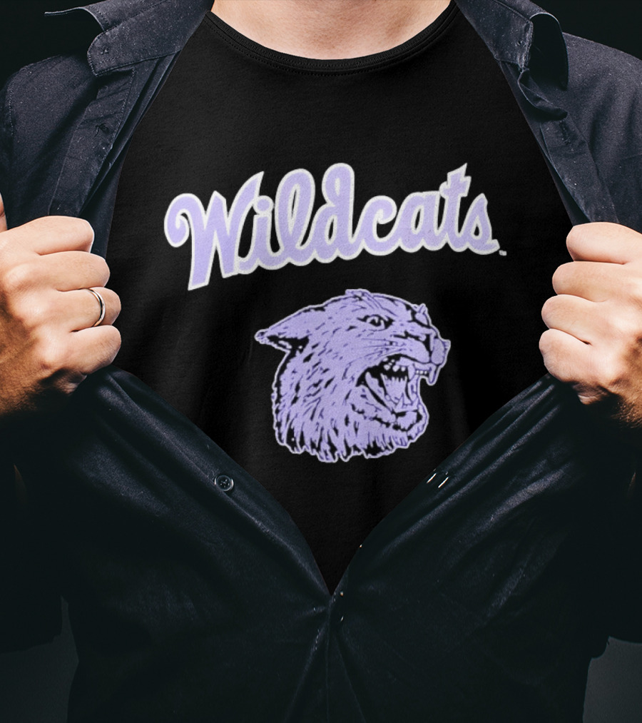 Wildcats Wildcat Head Purple T-Shirt