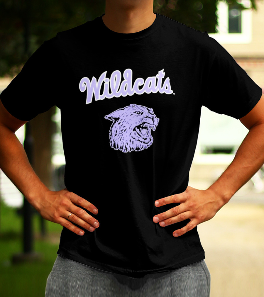 Wildcats Wildcat Head Purple T-Shirt