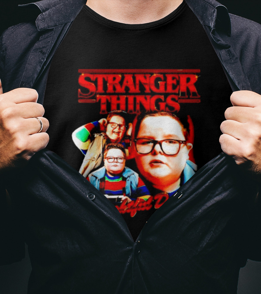 Stranger Things Delightful Derek 1987 Collage Montage T-Shirt