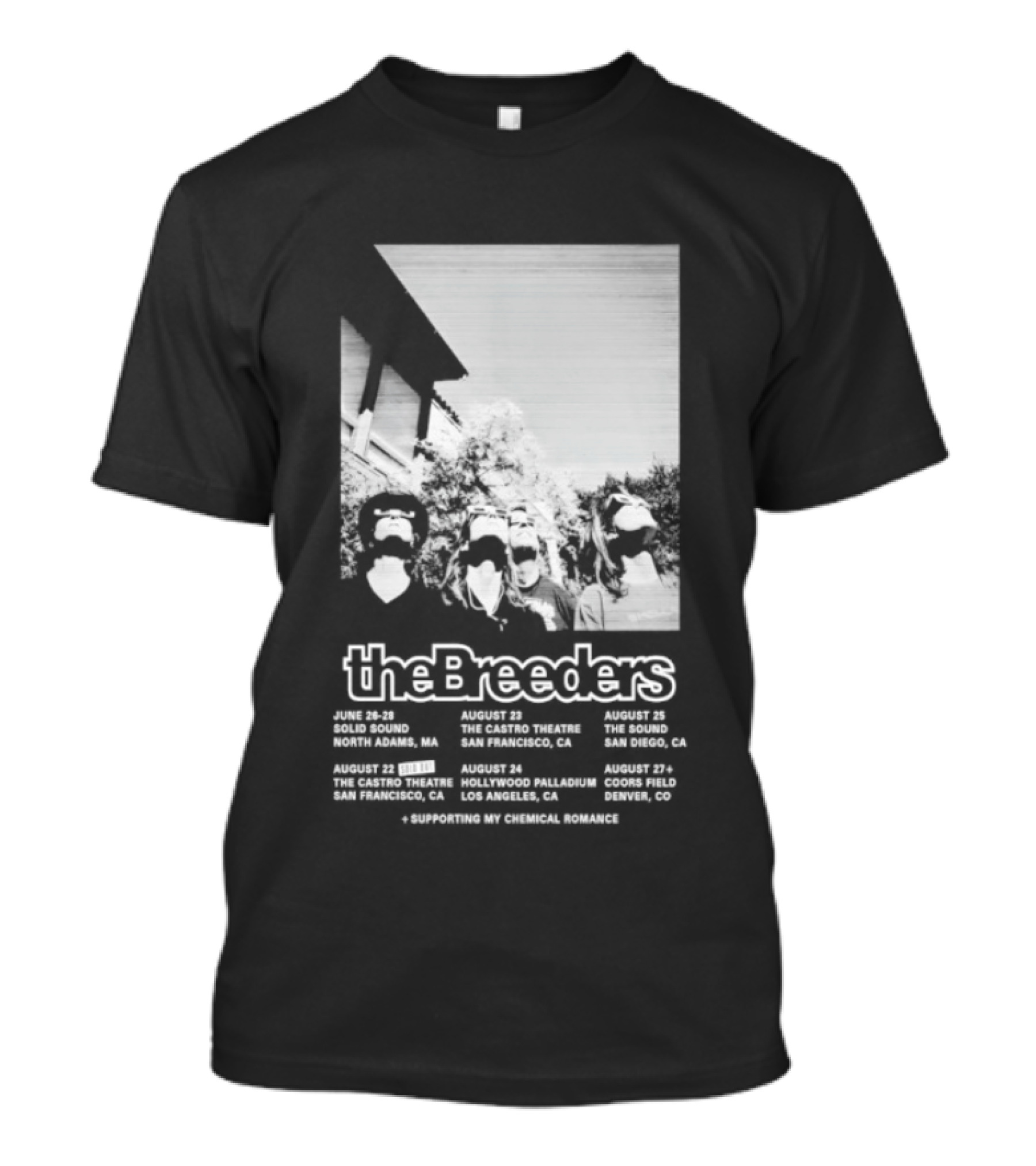 The Breeders 2026 Tour With Eindhoven Dublin Amsterdam Paris London Dates T-Shirt