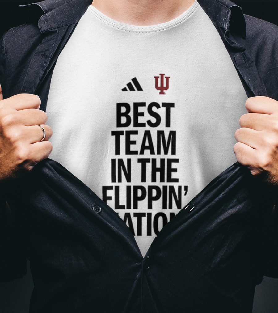 Adidas Indiana Hoosiers Best Team In The Flippin' Nation IU T-Shirt