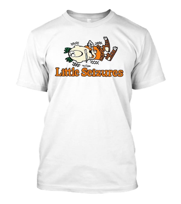 Little Seizures Cartoon Comic Style Pizza T-Shirt