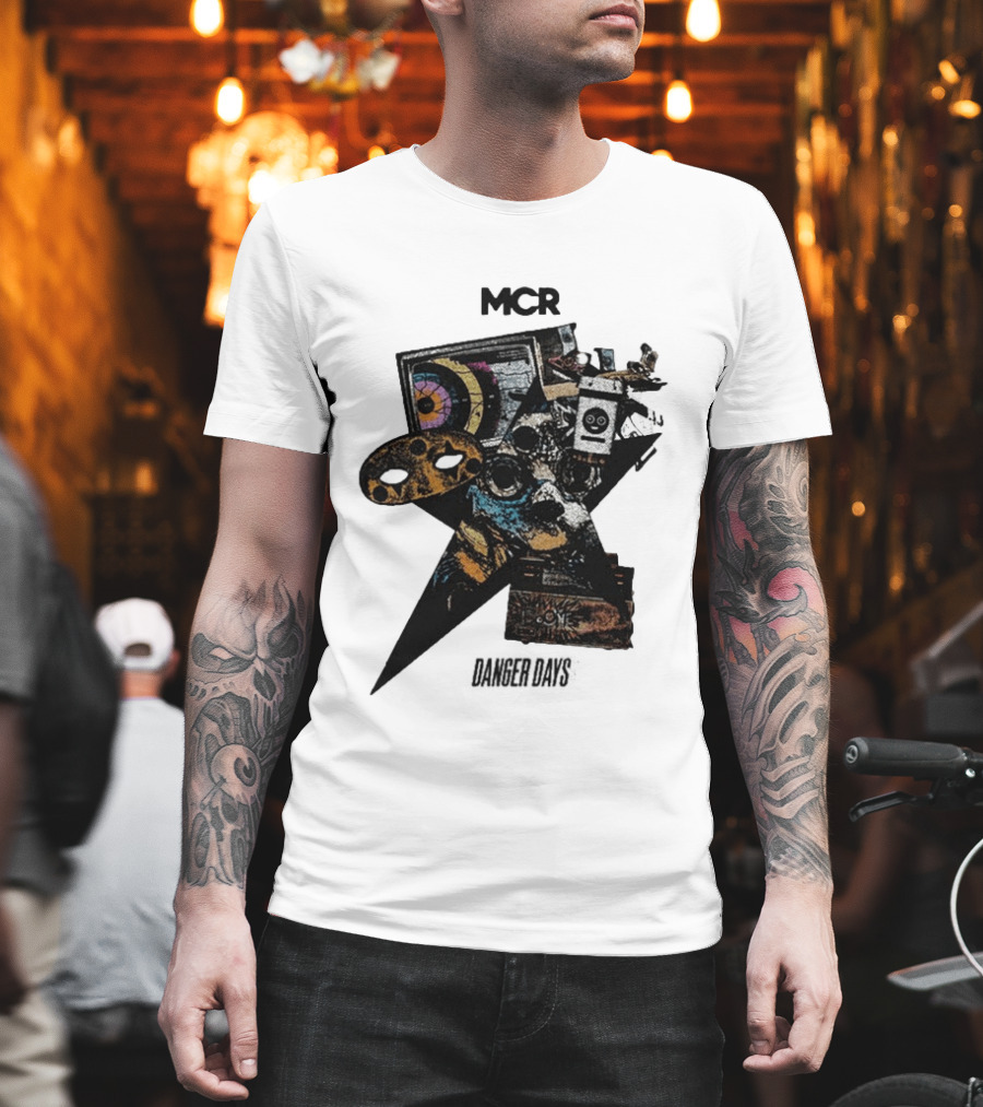 MCR Danger Days Collage Target Robot Gaming Controller T-Shirt