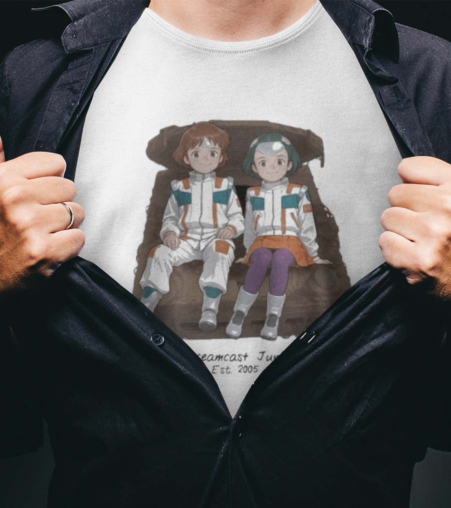 The DC Junkyard X Tez Okano JunkyardGaGa Est 2005 Kids In Spacesuits Sitting On Tank T-Shirt