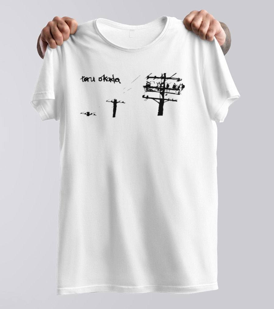 Toru Okada Powerline Japanese Calligraphy T-Shirt