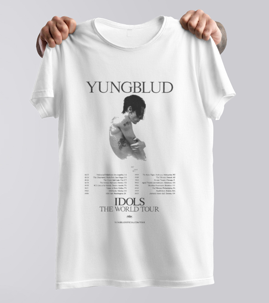 Yungblud Idols The World Tour 2026 Dates Official Merchandise T-Shirt