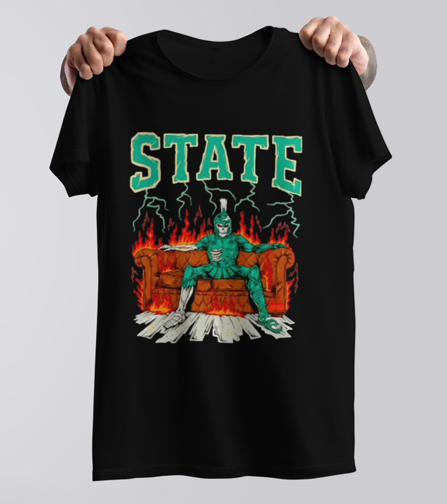STATE Burning Couch Spartan T-Shirt