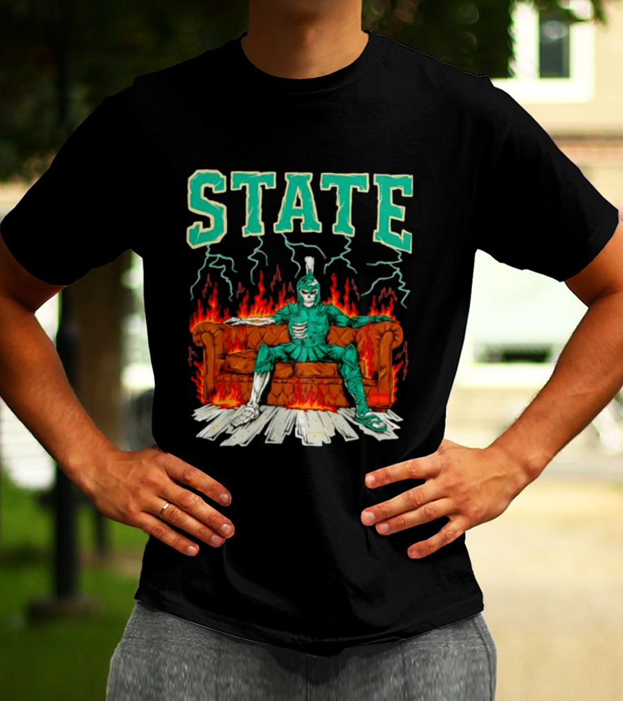 STATE Burning Couch Spartan T-Shirt