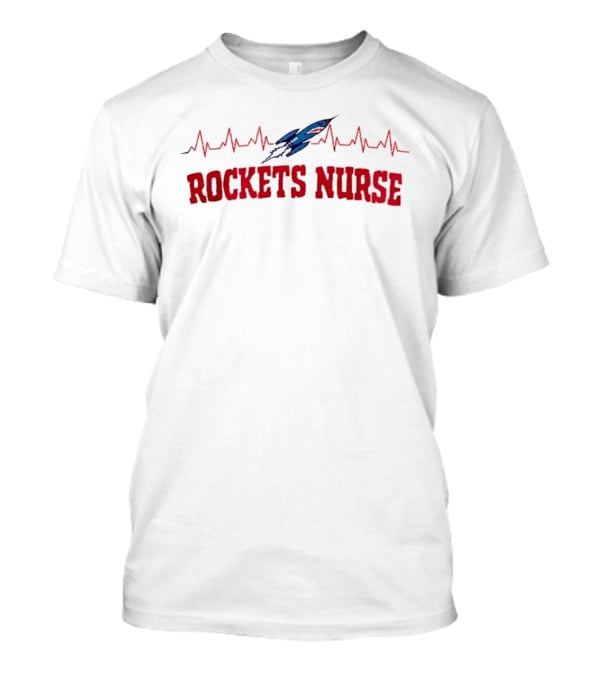 Houston Rockets Nurse Appreciation Month Heartbeat Rocket T-Shirt