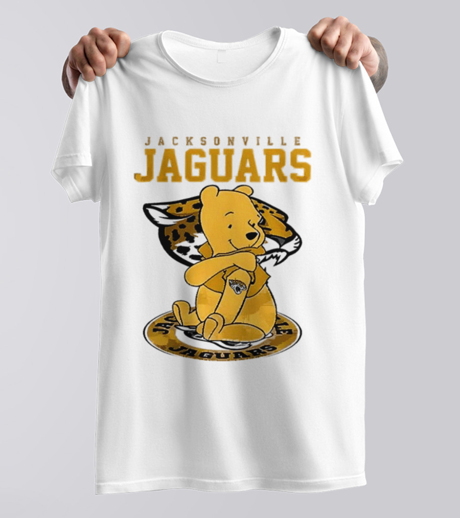 Jacksonville Jaguars Winnie The Pooh 100th Anniversary Collaboration T-Shirt