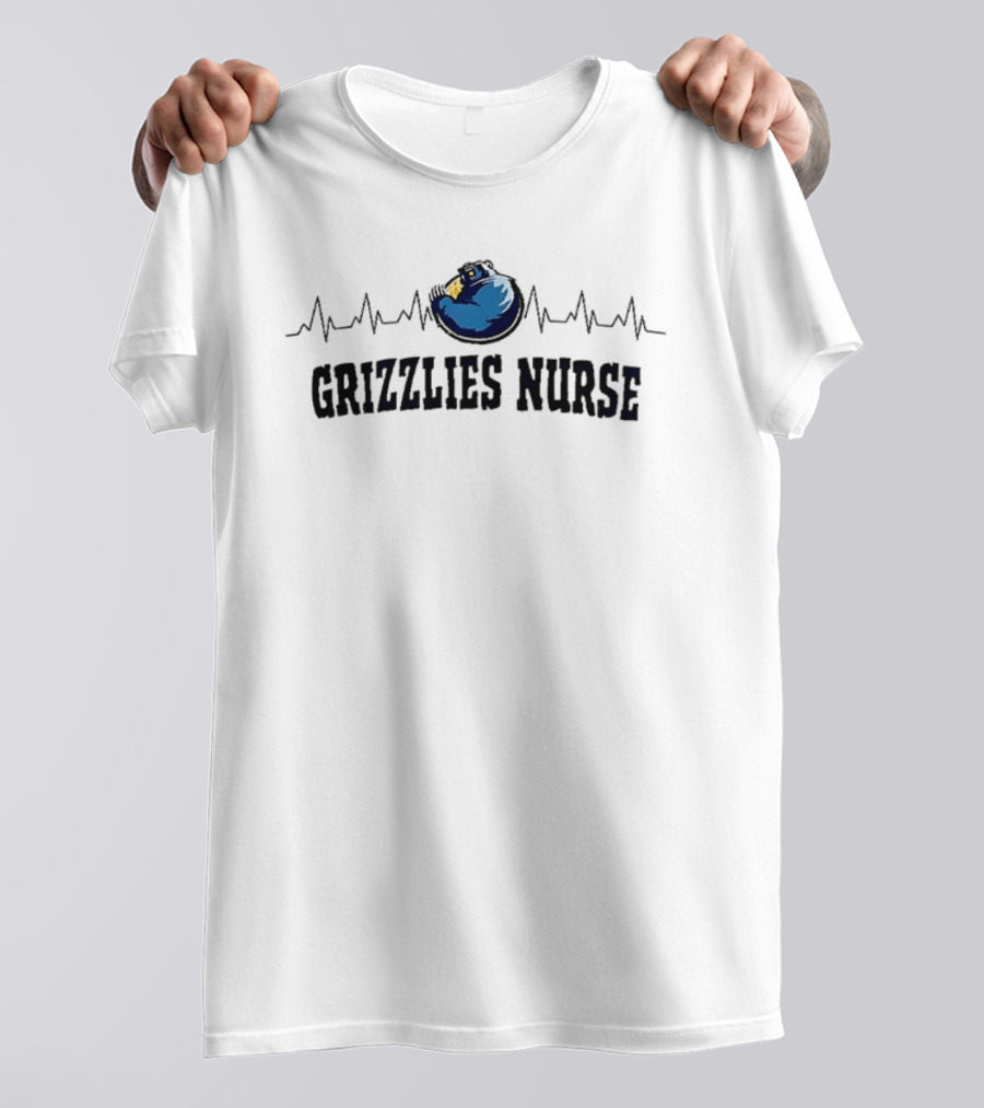 Grizzlies Nurse Heartbeat Appreciation Month T-Shirt