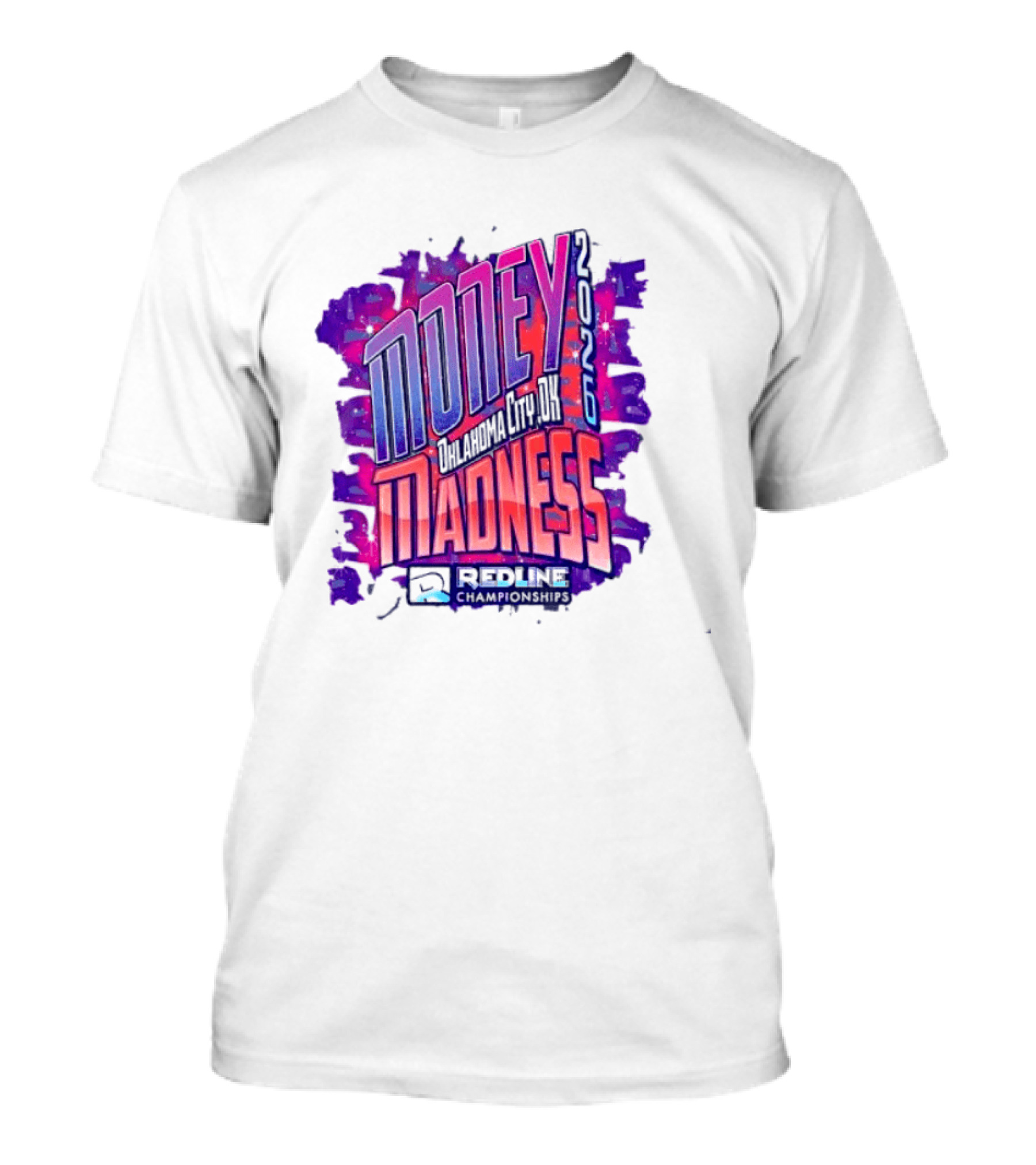 Money Madness 2026 Oklahoma City OK Redline Concept Neon T-Shirt