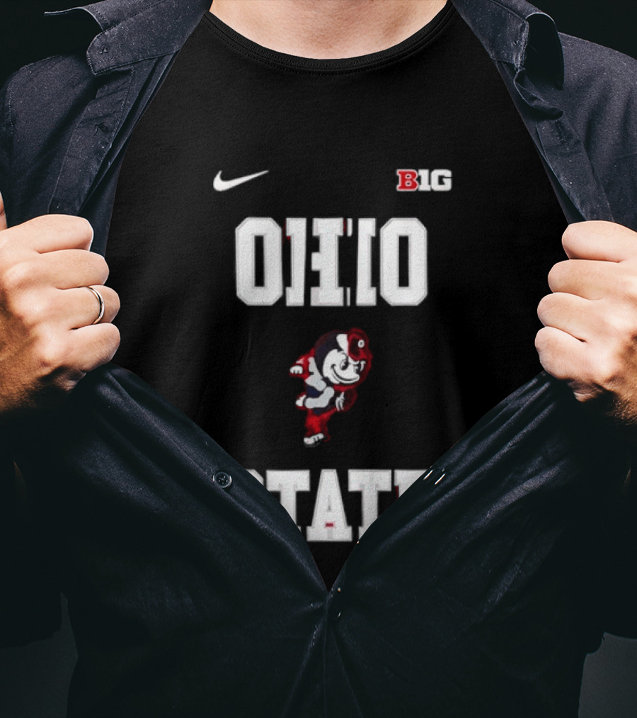 Ohio State Buckeyes Mascot Nike Big Ten 2026 Jim Jackson T-Shirt