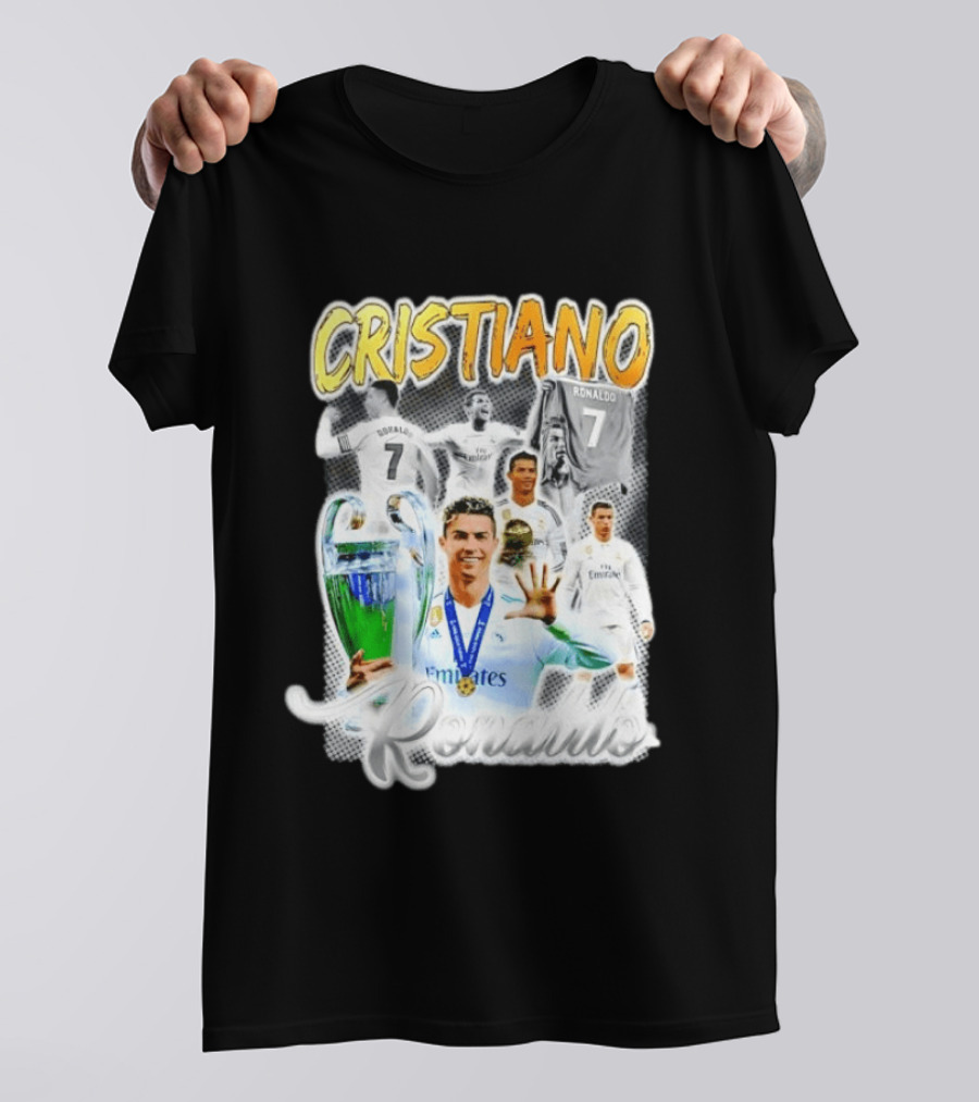 Cristiano Ronaldo 7 Real Madrid UEFA Champions League T-Shirt