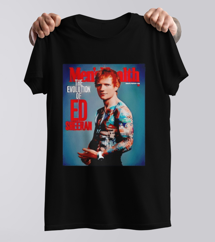 Men's Health UK January February Issue The Evolution Of Ed Sheeran T-Shirt